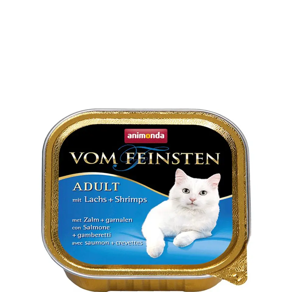 ⁨ANIMONDA Vom Feinsten Classic Cat smak: łosoś i krewetki 100g⁩ w sklepie Wasserman.eu