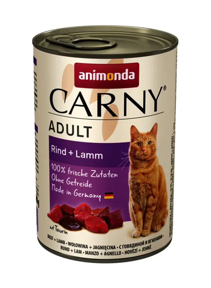 ⁨ANIMONDA Carny Adult smak: wołowina i jagnięcina 400g⁩ w sklepie Wasserman.eu