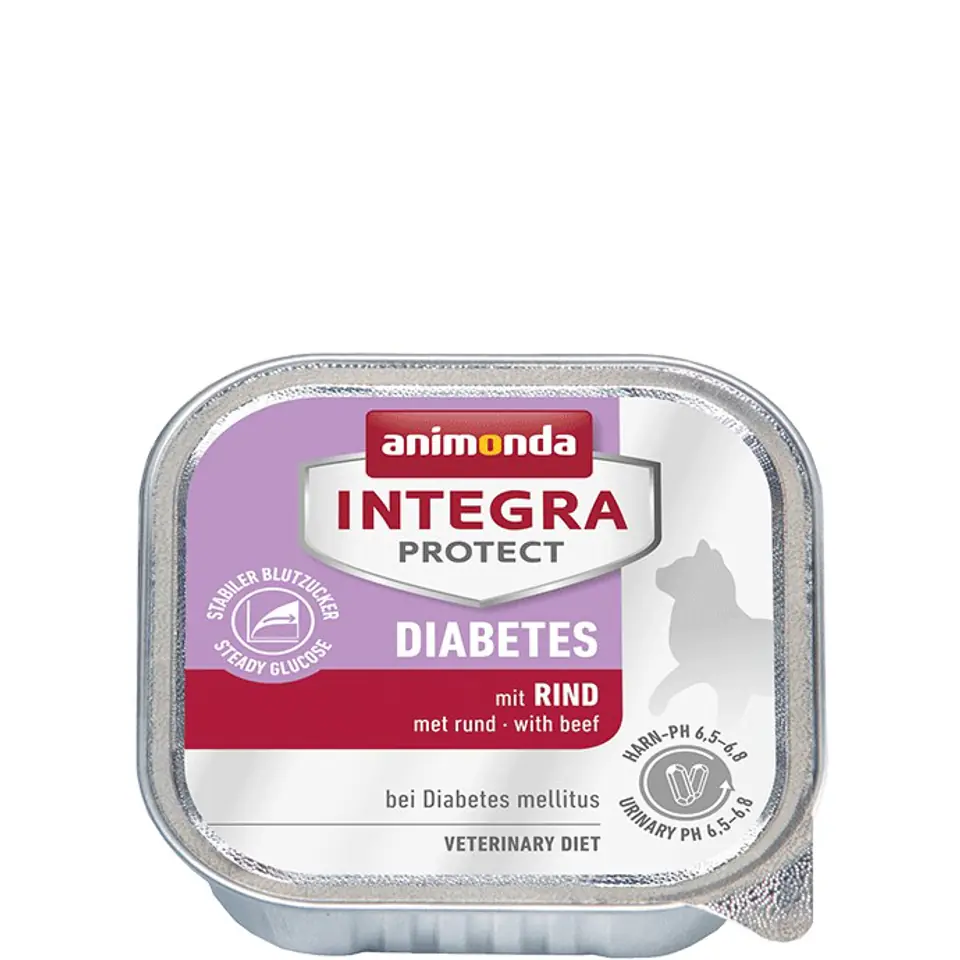 ⁨ANIMONDA Integra Protect Diabetes dla kota smak: wołowina - tacka 100g⁩ w sklepie Wasserman.eu