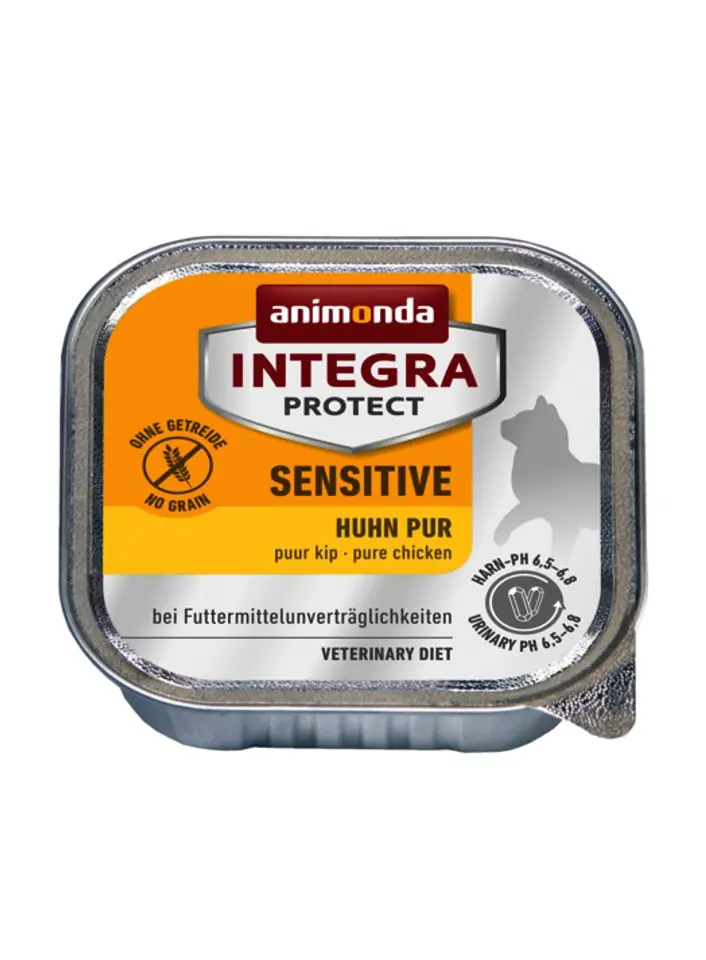 ⁨ANIMONDA Integra Protect Sensitive dla kota smak: kurczak - tacka 100g⁩ w sklepie Wasserman.eu