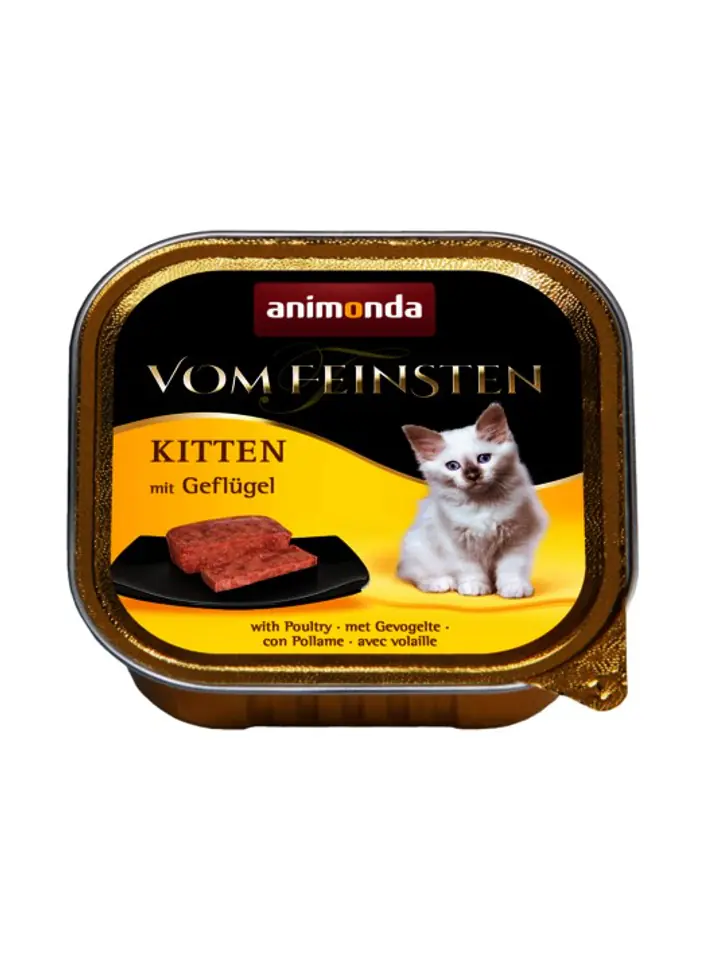 ⁨ANIMONDA Vom Feinsten Kitten smak: kurczak 100g⁩ w sklepie Wasserman.eu