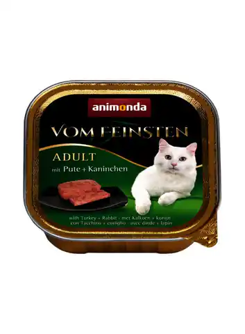 ⁨ANIMONDA Vom Feinsten Classic Cat smak: indyk i królik 100g⁩ w sklepie Wasserman.eu