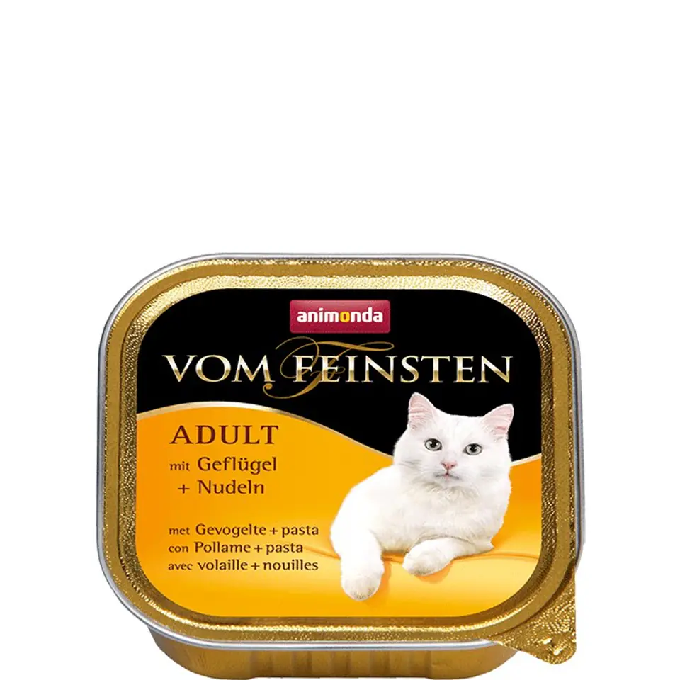 ⁨ANIMONDA Vom Feinsten Menue Cat smak: drób z makaronem 100g⁩ w sklepie Wasserman.eu