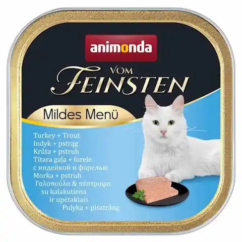 ⁨ANIMONDA VOM FEINSTEN MILDES MENU Wet cat food Turkey Trout 100 g⁩ at Wasserman.eu