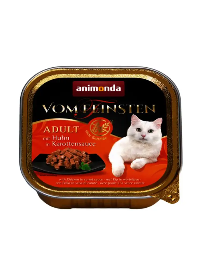 ⁨ANIMONDA Vom Feinsten Cat kurczak w sosie 100g⁩ w sklepie Wasserman.eu