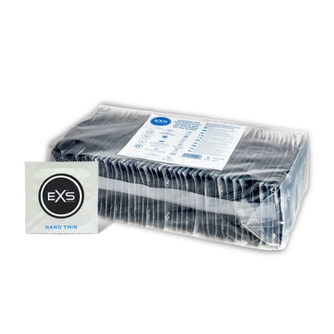 ⁨EXS Nano Thin prezerwatywy ultra cienkie 100 sztuk, szerokość 53 mm⁩ w sklepie Wasserman.eu