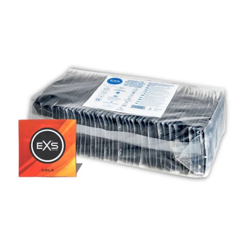 ⁨EXS Cola 100 szt. - prezerwatywy smakowe o aromacie coli, rozmiar uniwersalny⁩ w sklepie Wasserman.eu