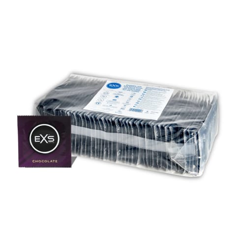 ⁨EXS Chocolate - prezerwatywy smakowe czekoladowe 100 sztuk, aromatyzowane⁩ w sklepie Wasserman.eu