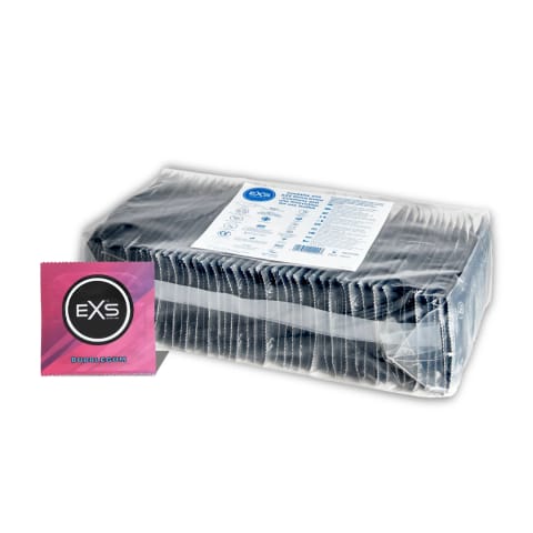 ⁨EXS Bubblegum - prezerwatywy smakowe 100 szt. o aromacie gumy balonowej⁩ w sklepie Wasserman.eu