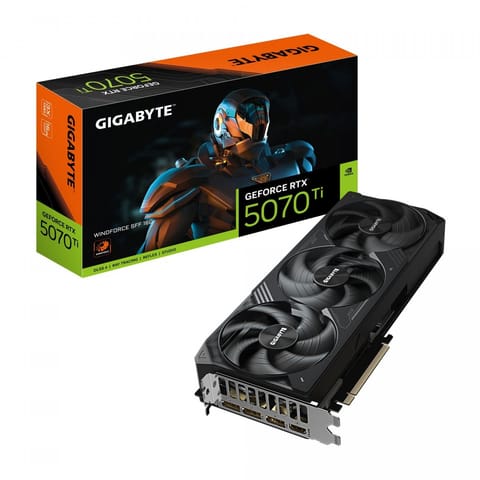 ⁨Graphics card GeForce RTX 5070 Ti WINDFORCE SFF 16G 256BIT GDDR7 3DP⁩ at Wasserman.eu