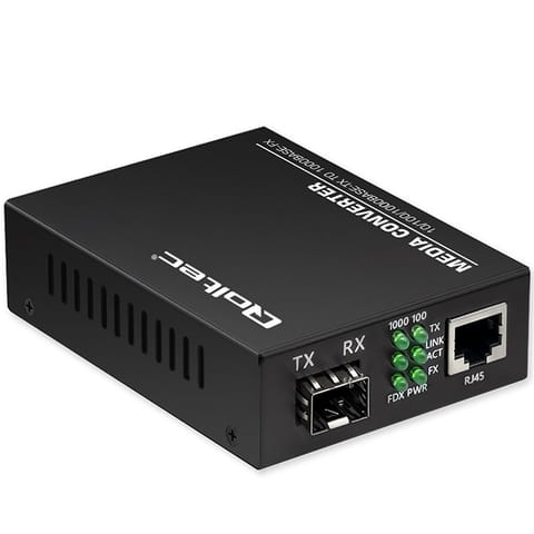 ⁨Media Converter SWITCH Ethernet 1x RJ45 1x SFP⁩ at Wasserman.eu