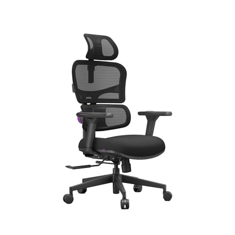 Ergonomiczny fotel Spacetronik LUMBO 33 Czarny w sklepie Wasserman.eu