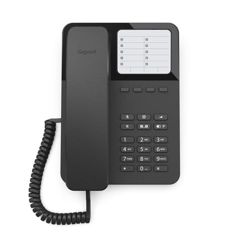 ⁨Corded phone Gigaset Desk400 czarny⁩ at Wasserman.eu