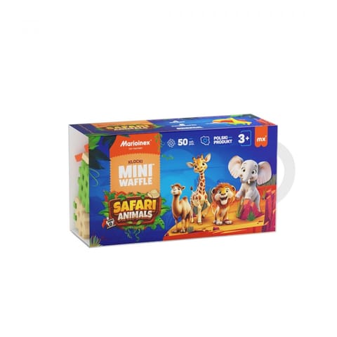 ⁨Blocks Mini Waffle - Animals Safari 50 pieces⁩ at Wasserman.eu