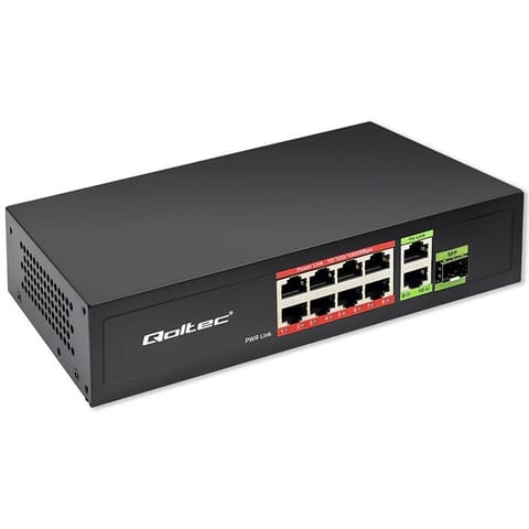 ⁨SWITCH 8x RJ45 PoE 2x RJ45 Uplink 1x SFP⁩ at Wasserman.eu