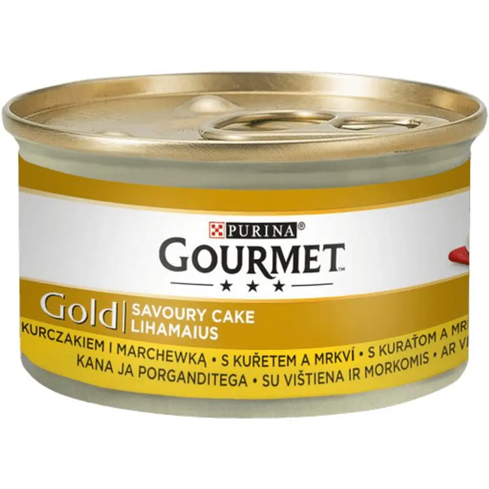 ⁨Gourmet Gold Savoury Cake mokra karma dla kota z kurczakiem i marchewką 85g⁩ w sklepie Wasserman.eu