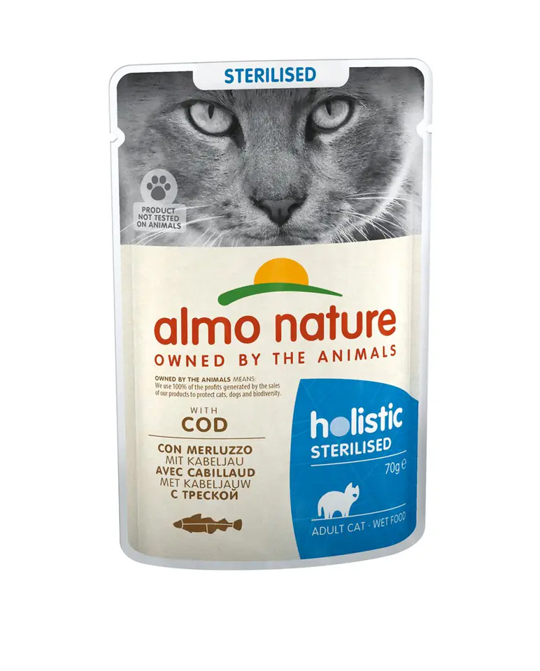 ⁨Almo Nature Holistic Sterilised with Cod - 70g⁩ at Wasserman.eu