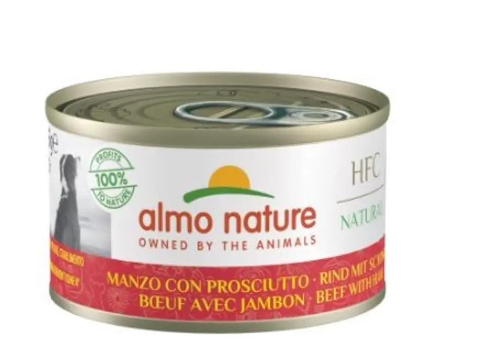 ⁨ALMO Nature HFC NATURAL beef and ham - wet dog food - 95 g⁩ at Wasserman.eu