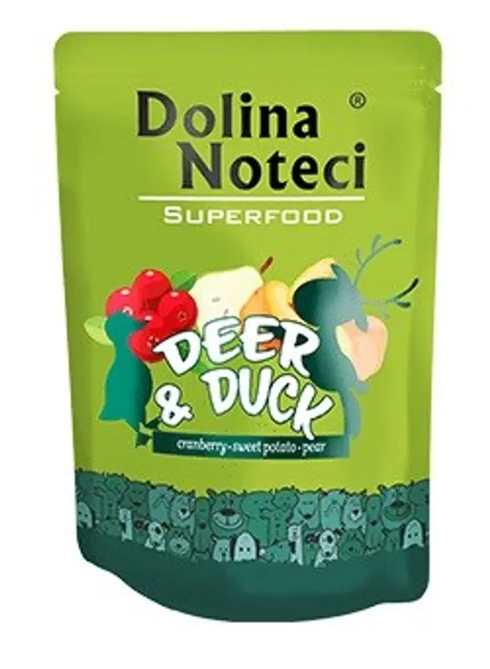 ⁨Dolina Noteci Superfood - Deer and Duck - wet dog food - 300 g⁩ at Wasserman.eu