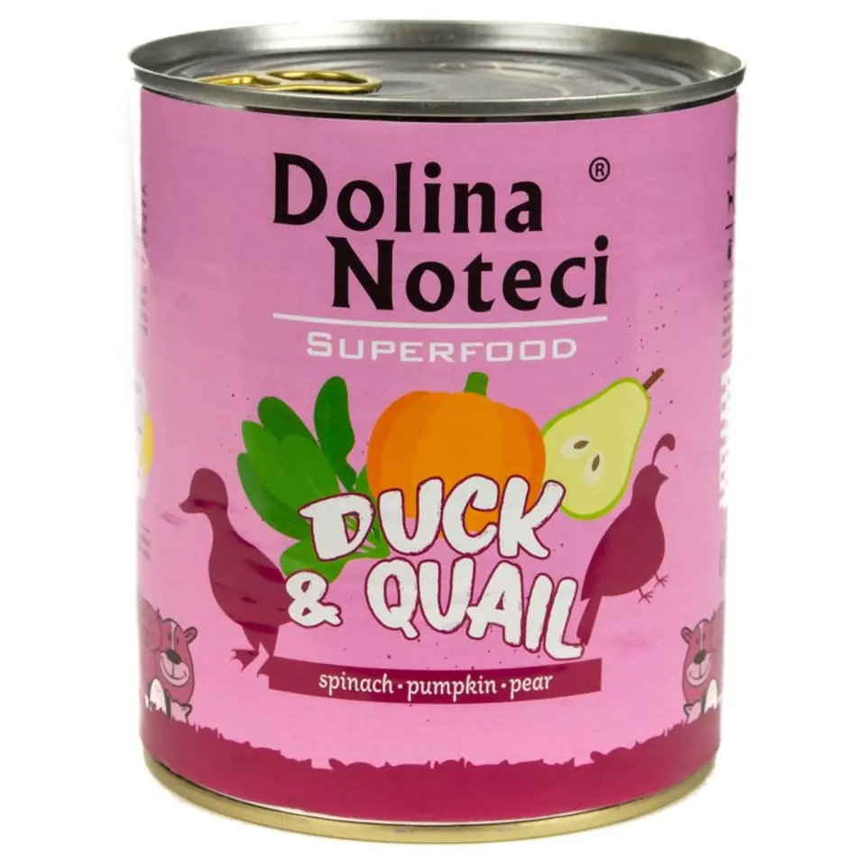 ⁨Dolina Noteci Superfood with duck and quail - wet dog food - 400g⁩ at Wasserman.eu