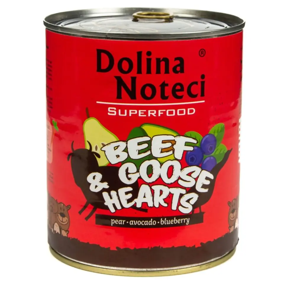 ⁨Dolina Noteci Superfood with beef and goose heart - wet dog food - 400g⁩ at Wasserman.eu
