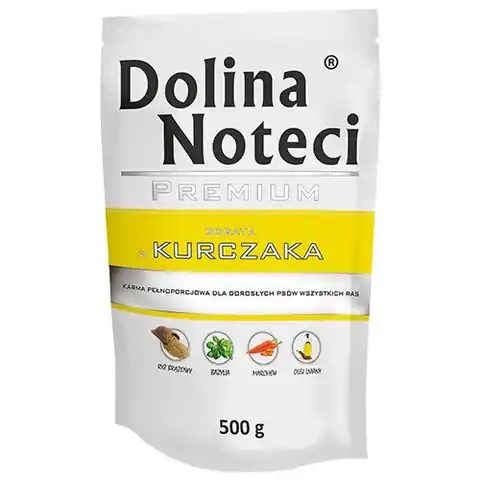 ⁨Karma DOLINA NOTECI Premium kurczak (0,50 kg )⁩ w sklepie Wasserman.eu