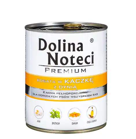 ⁨DOLINA NOTECI Premium bogata w kaczkę z dynią - mokra karma dla psa - 800g⁩ w sklepie Wasserman.eu