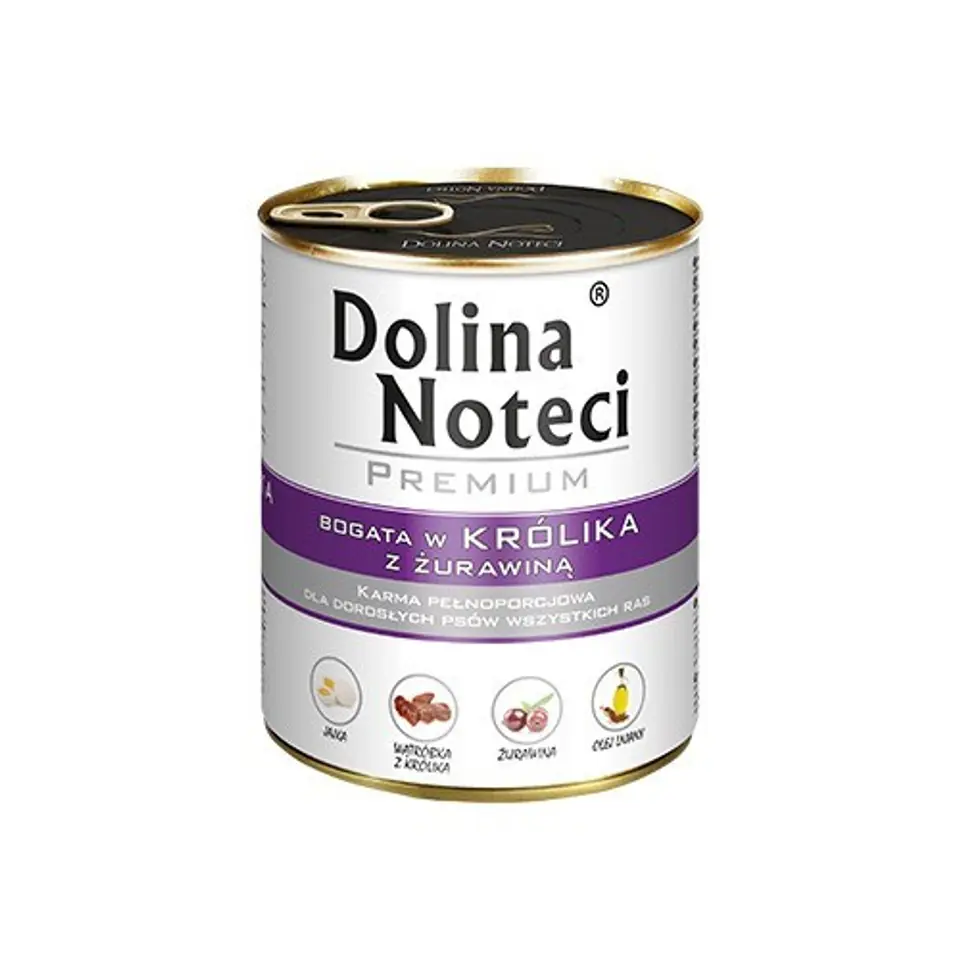 ⁨DOLINA NOTECI Premium bogata w królika z żurawiną - mokra karma dla psa - 800g⁩ w sklepie Wasserman.eu