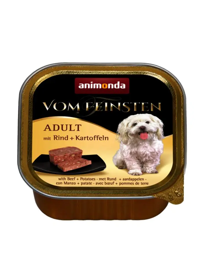 ⁨animonda Vom Feinsten with beef + potatoes Beef, Potato Adult 150 g⁩ at Wasserman.eu
