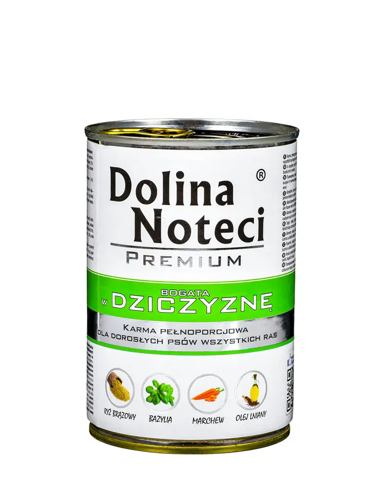 ⁨Karma DOLINA NOTECI Premium Dziczyzna (0,40 kg )⁩ w sklepie Wasserman.eu