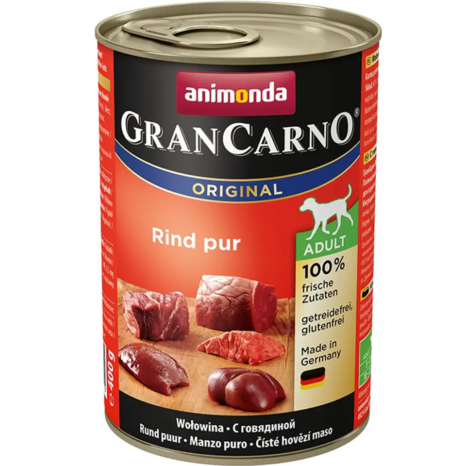 ⁨ANIMONDA Grancarno Adult smak: wołowina 400g⁩ w sklepie Wasserman.eu