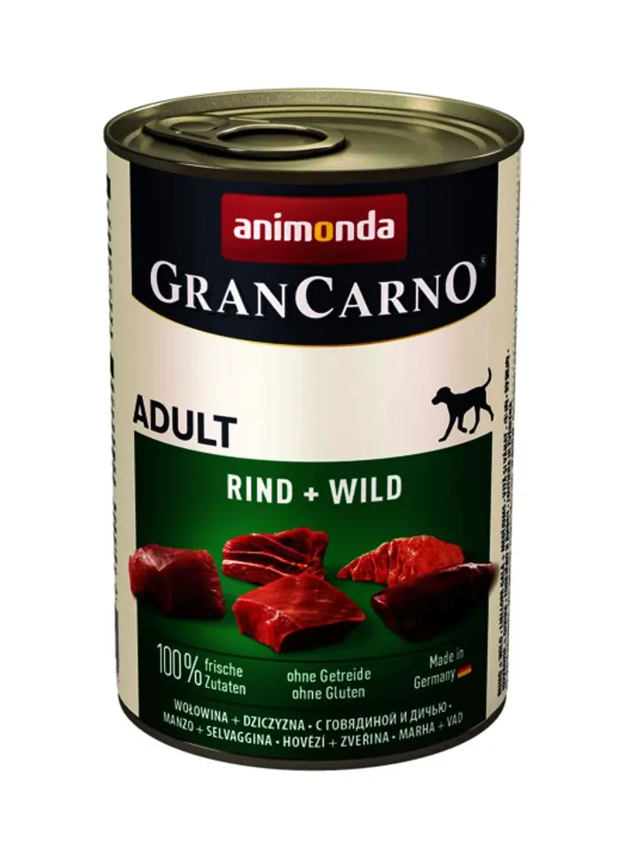 ⁨ANIMONDA Grancarno Adult smak: wołowina i dziczyzna 400g⁩ w sklepie Wasserman.eu