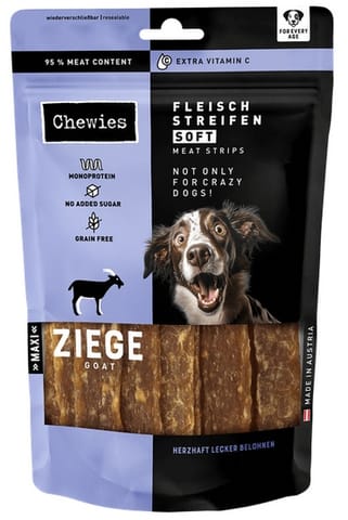 ⁨Chewies Meat Strips Soft Maxi Koza 150g⁩ w sklepie Wasserman.eu