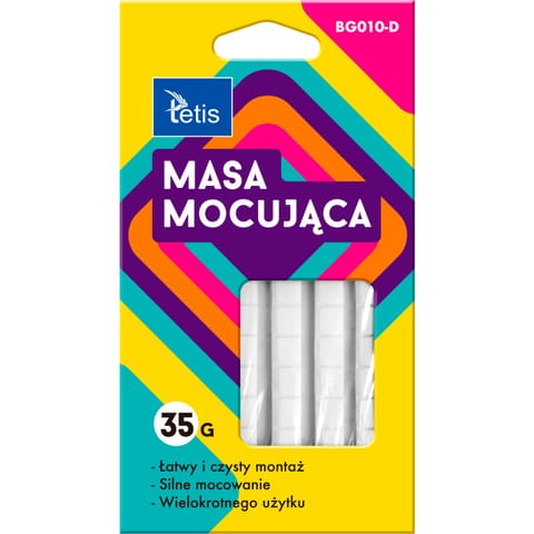 ⁨Masa mocująca 35g BIAŁA BG010-D TETIS⁩ w sklepie Wasserman.eu