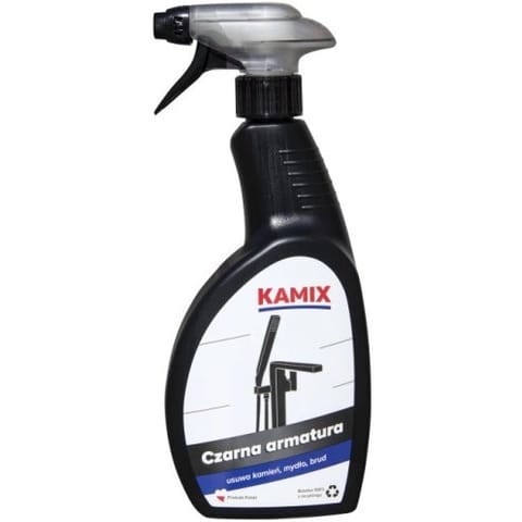 ⁨Płyn KAMIX CZARNA ARMATURA do czyszczenia kolorowej armatury 500ml⁩ w sklepie Wasserman.eu