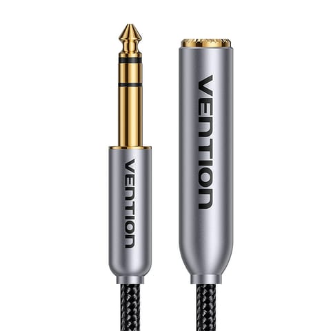 ⁨Kabel audio Vention męski do żeński 6.35mm BCXHH 2m⁩ w sklepie Wasserman.eu