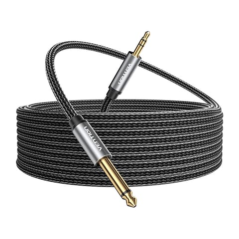 ⁨Kabel audio mini jack 3.5mm męski do jack 6.35mm męski Vention BCYHI 3m⁩ w sklepie Wasserman.eu