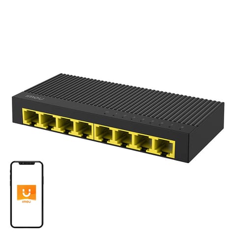 ⁨Switch LAN 8-portowy IMOU SG108C⁩ w sklepie Wasserman.eu