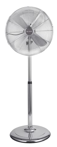 ⁨Wentylator stojący 16" 60W SREBRNY⁩ w sklepie Wasserman.eu