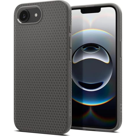 ⁨Etui Spigen Liquid Air do iPhone 16E Marble Gray TPU z Air Cushion⁩ w sklepie Wasserman.eu