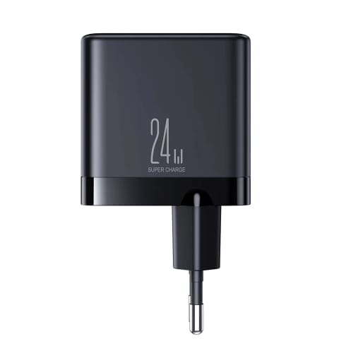 ⁨Joyroom JR-TCN03 Ładowarka sieciowa 4×USB-A 24 W 4,8 A – czarna⁩ w sklepie Wasserman.eu