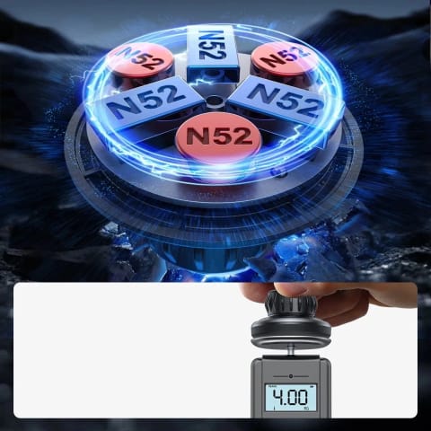 ⁨Joyroom JR-ZS356 magnetyczny uchwyt na deskę rozdzielczą 360° – ciemnoszary⁩ w sklepie Wasserman.eu