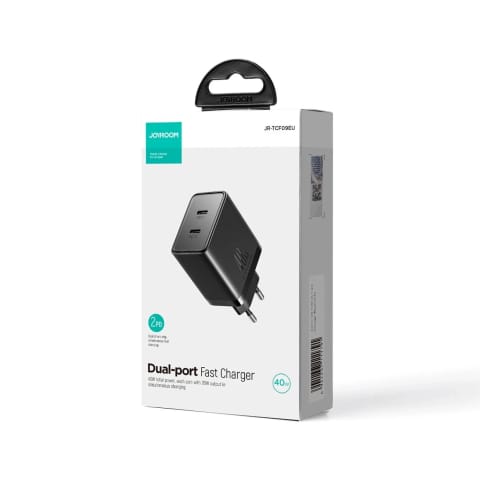 ⁨Joyroom JR-TCF09 Speed 40W – ładowarka sieciowa 2× USB-C PD/QC/AFC/FCP⁩ w sklepie Wasserman.eu