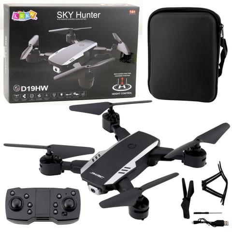⁨Dron Sky Hunter D19HW Kamera FVP Wi-Fi Pilot Z Uchwytem Na Telefon Etui⁩ w sklepie Wasserman.eu