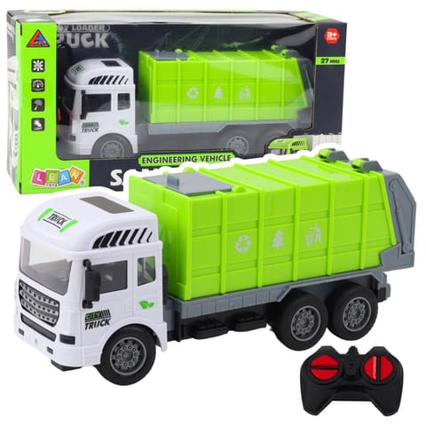 ⁨Śmieciarka RC Zdalnie Sterowana Światła Zielona 1:24⁩ w sklepie Wasserman.eu