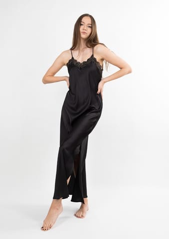 ⁨Halka Rut SATYNA CZARNY (kolor czarny, rozmiar 2xl)⁩ w sklepie Wasserman.eu