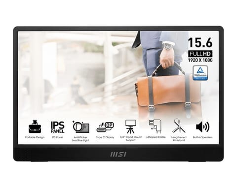 ⁨Monitor 15.6 cala PRO MP161 E2U LED/FHD/Flat/60Hz/szary⁩ w sklepie Wasserman.eu