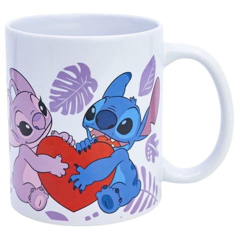 ⁨Disney Stitch - Kubek ceramiczny w pudełku prezentowym z kolekcji Stitch & Angel 325 ml⁩ w sklepie Wasserman.eu