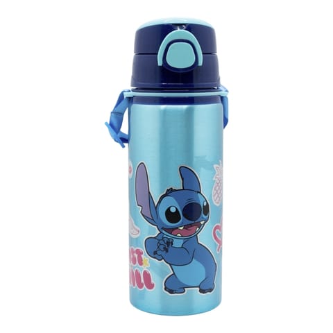 ⁨Disney Stitch - Bidon aluminiowy ze słomką i paskiem 730 ml⁩ w sklepie Wasserman.eu