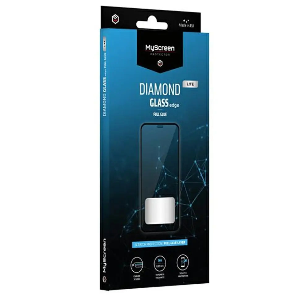 ⁨MS Diamond Glass Lite edge Oppo A16/A16s A16K Full Glue Black⁩ at Wasserman.eu